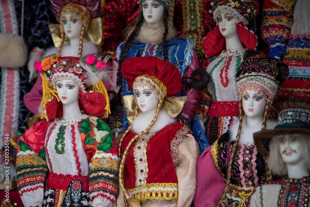 Handmade dolls in  russian traditional dresses