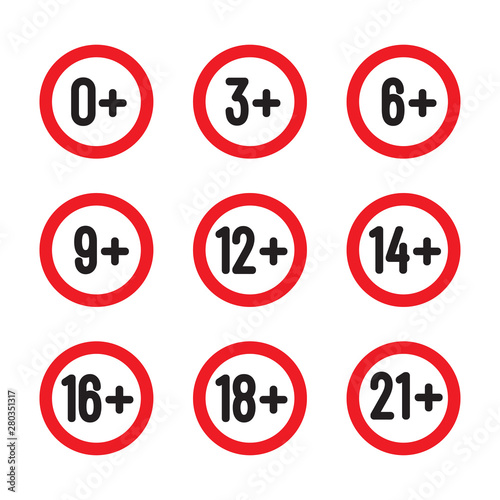 Age limit from zero to twenty-one