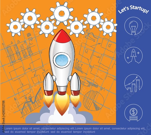 Hand Drawn Startup Concept