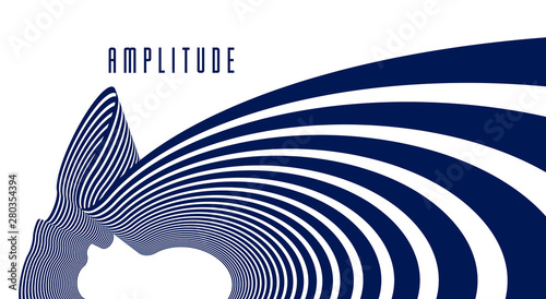 3D abstract lines in perspective vector background, modern trendy design element, cool style layout for ads posters banners and covers, retro template.