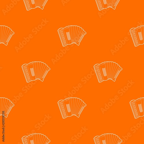 Accordion pattern vector orange for any web design best