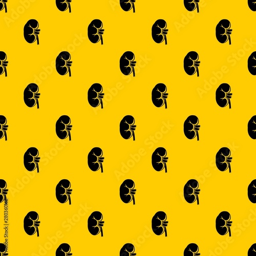 Kidney pattern seamless vector repeat geometric yellow for any design