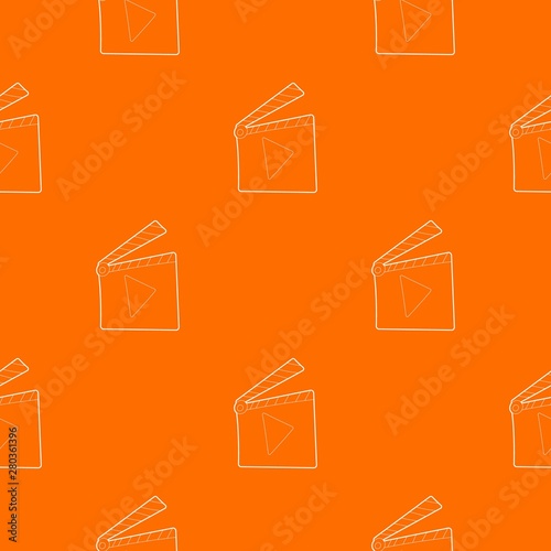 Slapstick pattern vector orange for any web design best
