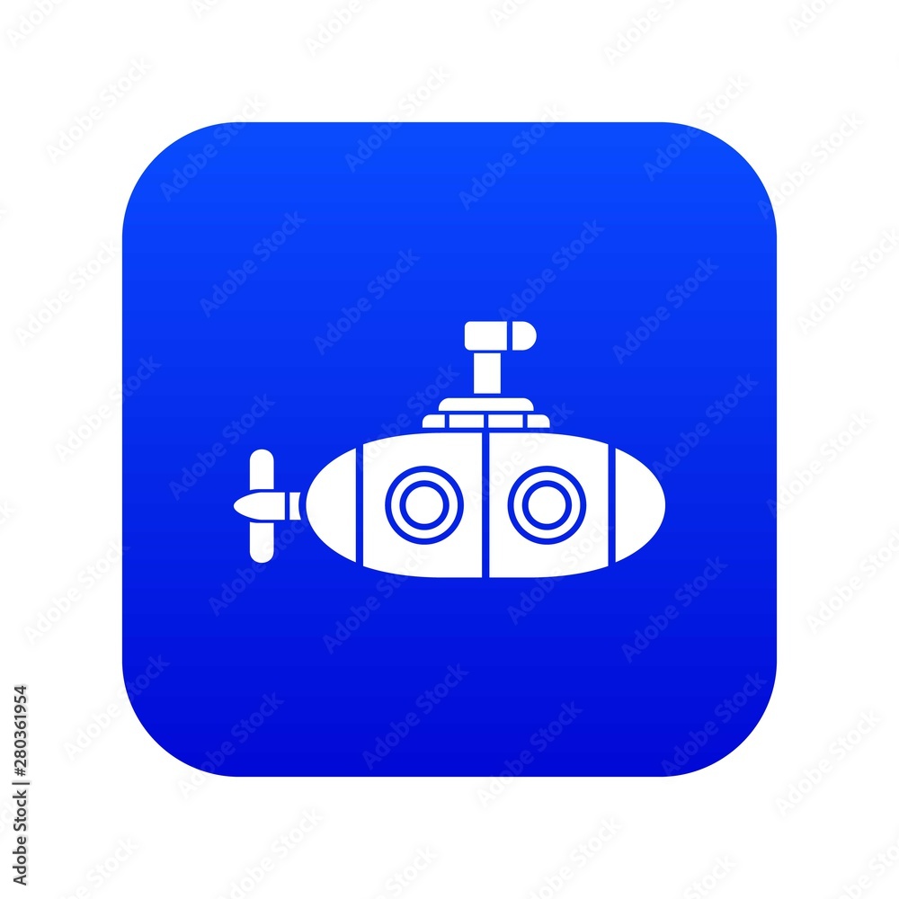 Submarine icon. Simple illustration of submarine vector icon for web.