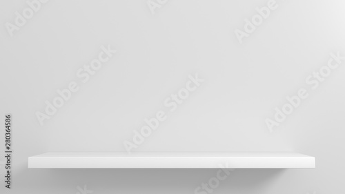 Wallpaper Mural White shelves for goods showcase Torontodigital.ca