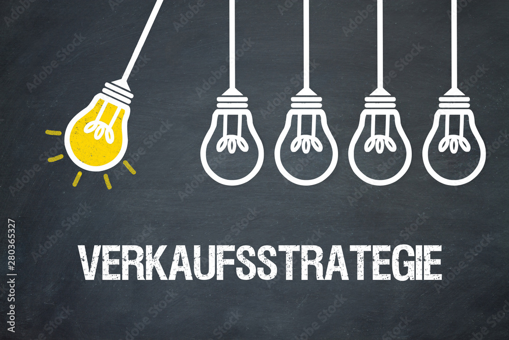Fototapeta premium Verkaufsstrategie