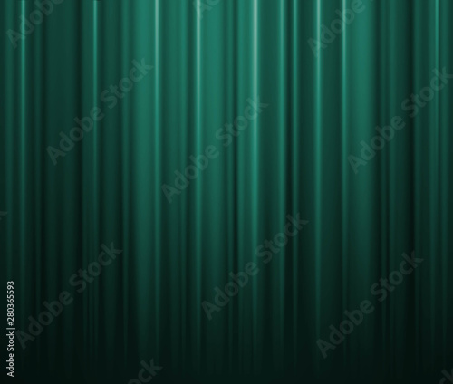 Turquoise Curtain Background. Grunge fabric texture green background