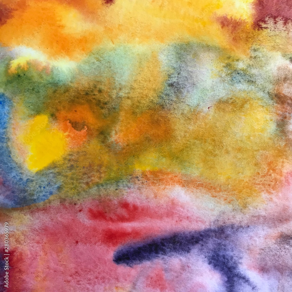 abstract watercolor multi-colored background with color transitions