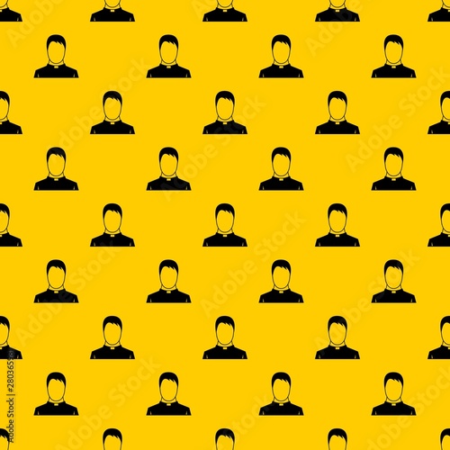 Priest pattern seamless vector repeat geometric yellow for any design