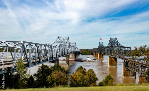 Vicksburg Bridges over the Mississippi river