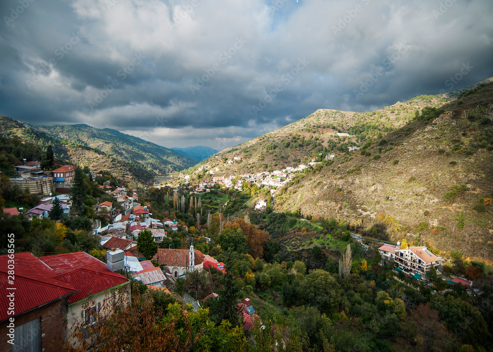 Kalopanagiotis is located in the heart of the Troodos Mountains and is considered the most beautiful village in Cyprus.