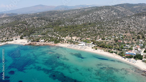 Fototapeta Naklejka Na Ścianę i Meble -  view of the beach in greece