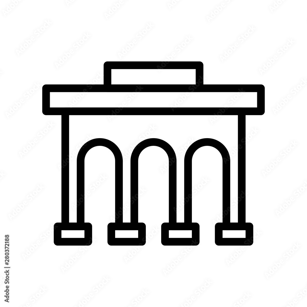 commercial building editable outline icon. commercial building editable outline icon.