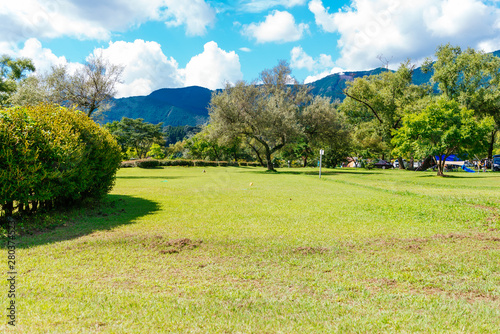 キャンプ場の風景