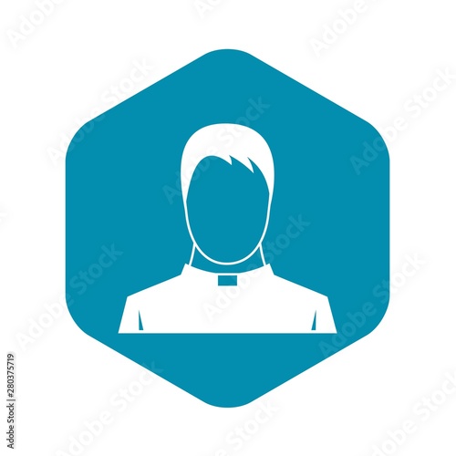 Priest icon. Simple illustration of priest vector icon for web