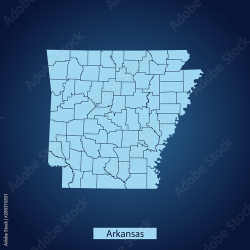 map of Arkansas