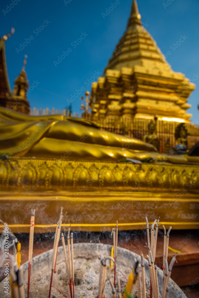 Wat Phrathat Doi Suthep Theravada Buddhist temple Chiang Mai Province