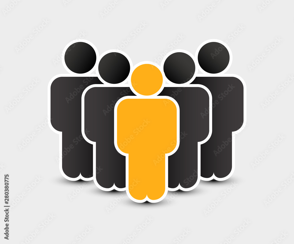People icon in trendy flat style. Persons symbol for your infographics website design, logo. Crowd signs. Team or user group concept. Isolated on white background. People icon in trendy flat style. Persons symbol for your infographics website design, logo. Crowd signs. Team or user group concept. Isolated on white background.