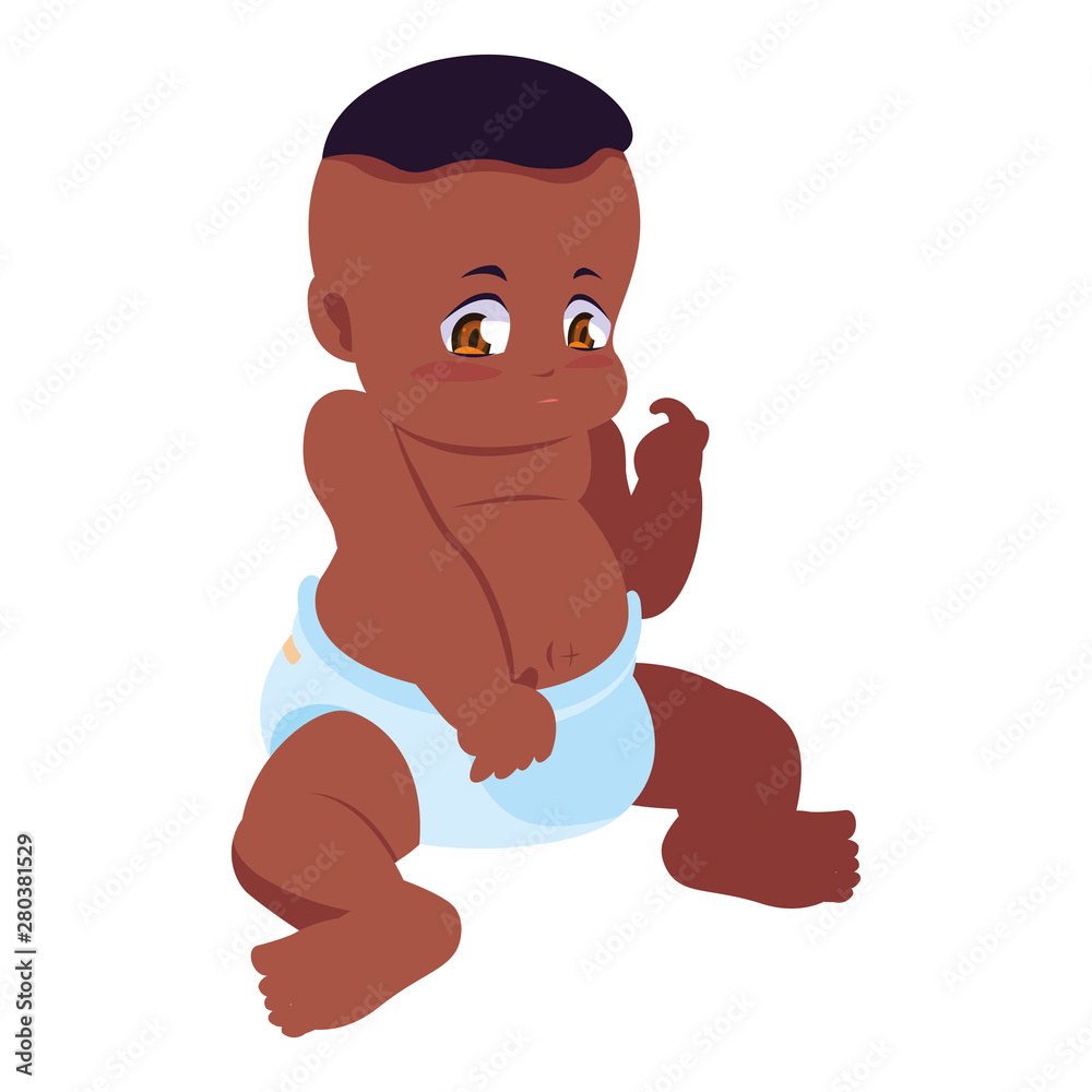 cute little baby sitting on white background cute little baby sitting on white background