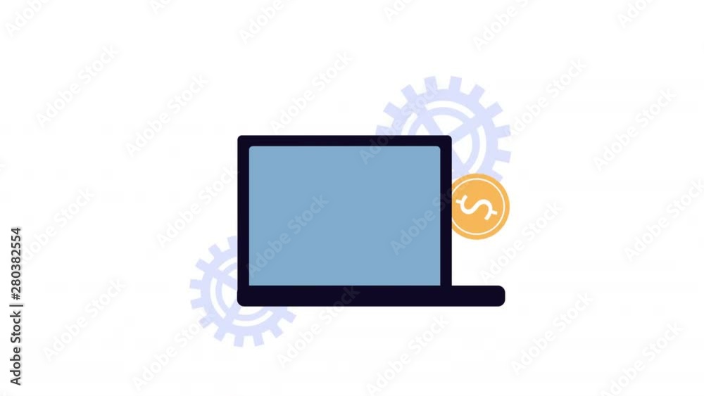 business growth infographic with laptop business growth infographic with laptop