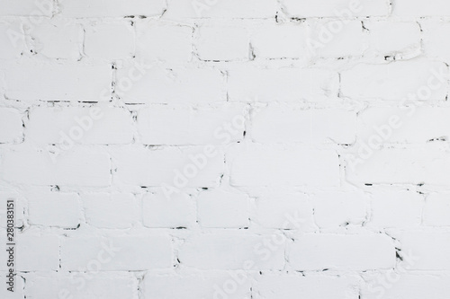 White brick wall, background, wallpaper, mockup