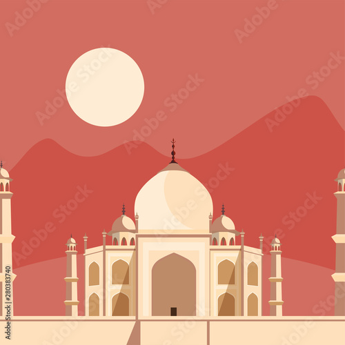 india independence day flat design