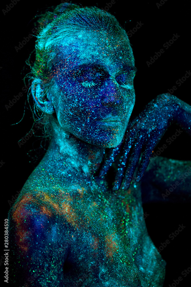 Close up UV portrait Close up UV portrait