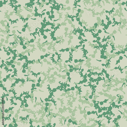 Forest camouflage of various shades of green colors