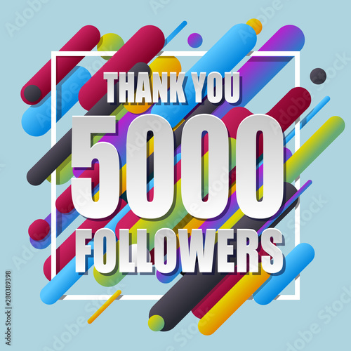 Thank You 5000 followers banner