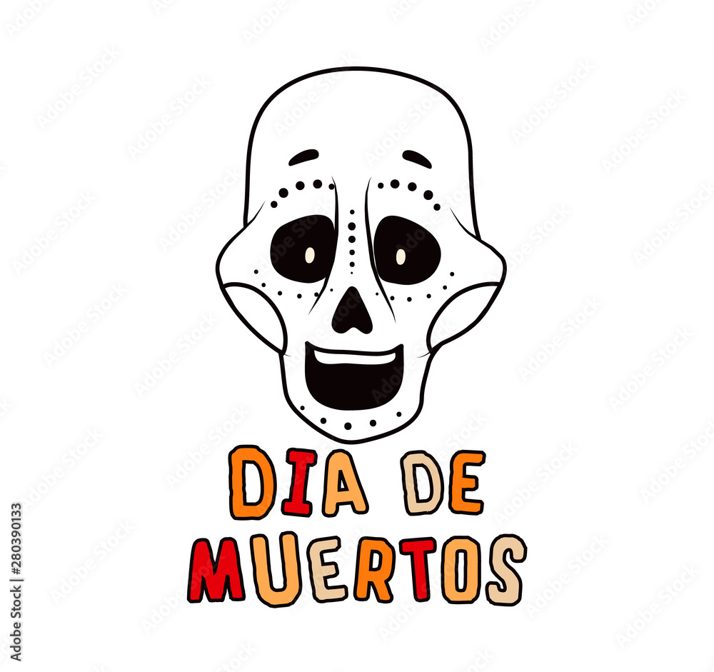 Fototapeta premium Day of the Dead a traditional Mexican holiday (Dia de Muertos).