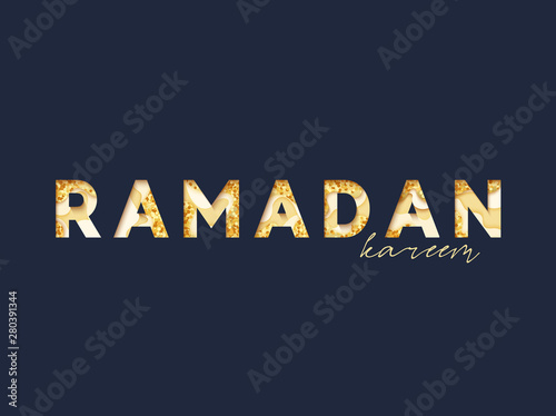 Beautiful lettering Ramadan Kareem