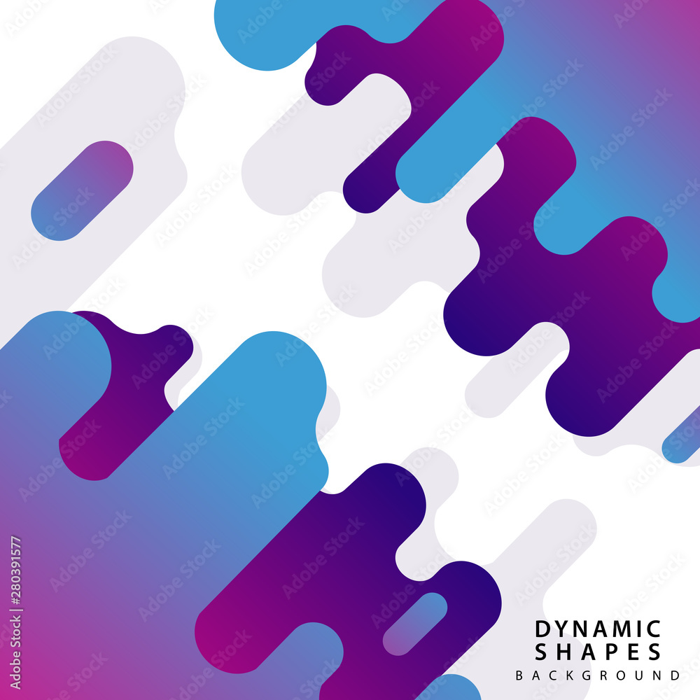 modern dynamic shapes style background. combination modern style abstraction with composition made of various rounded shapes background.