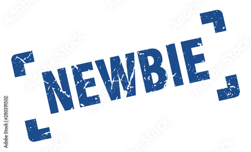 newbie stamp. newbie square grunge sign. newbie