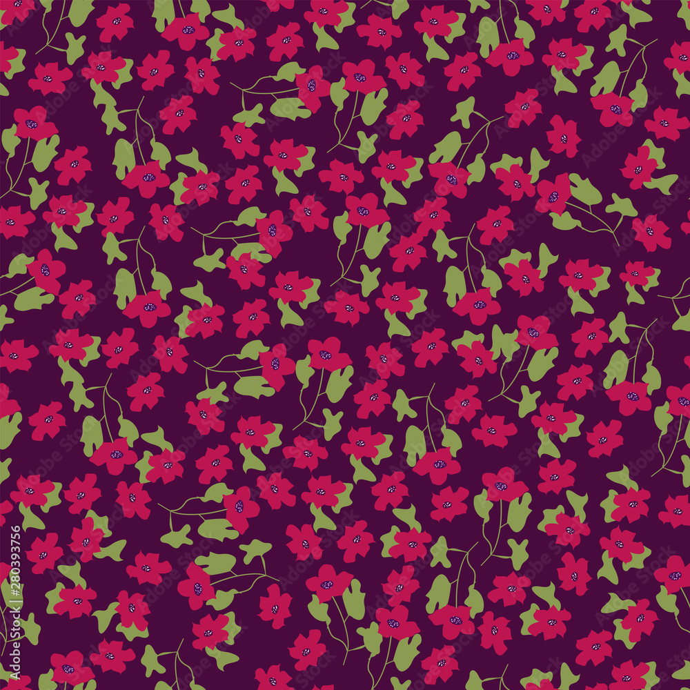 Abstract seamless pattern of cute hand painted simple flowers for textile,linens, clothes Abstract seamless pattern of cute hand painted simple flowers for textile,linens, clothes