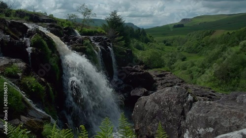 The Loup of Fintry Waterfall Fintry Stirlingshire Scotlan photo