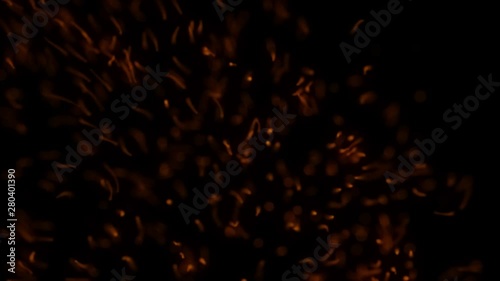 Backlit dust particles floating around, 4k prores footage.More elements in our portfolio photo