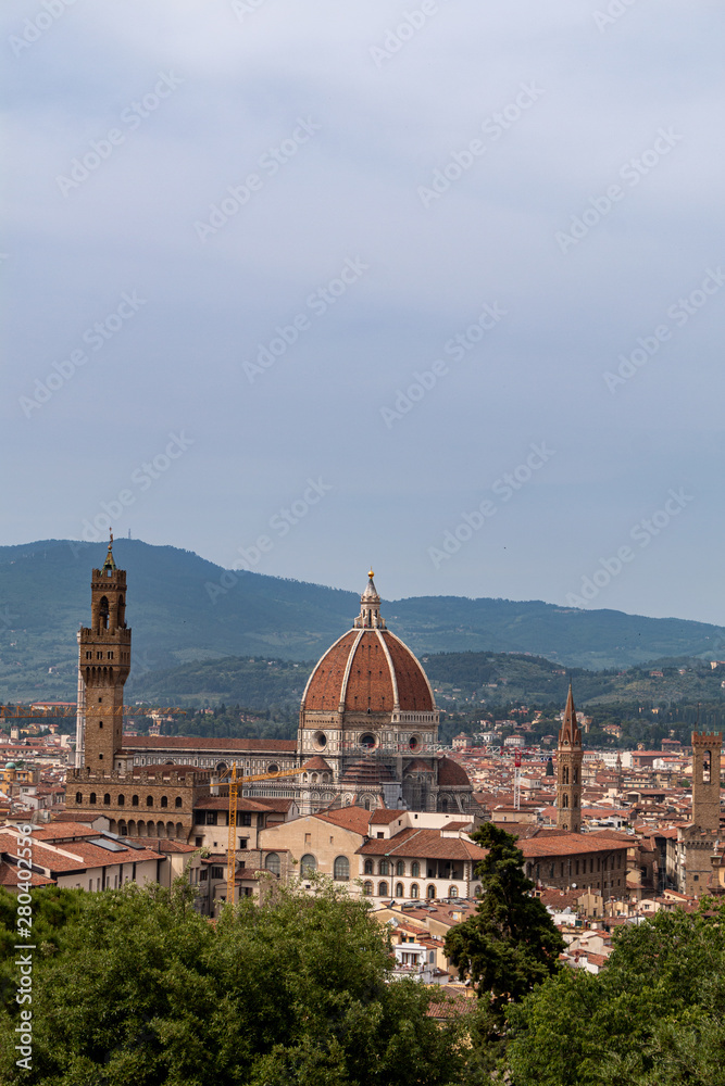 Scenic city view over Florence, Italy
