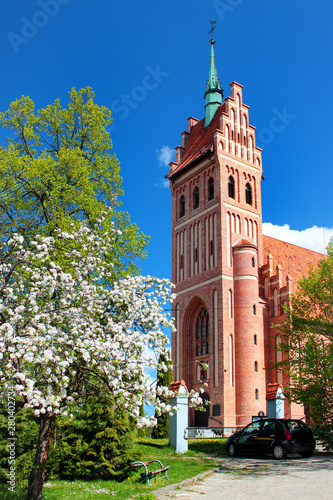 Gothic Revival Sacred Heart church in Gorowo Ilaweckie, Poland photo