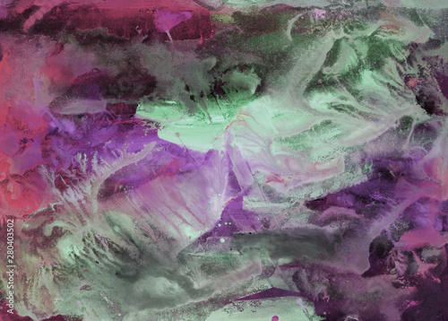 Wallpaper Mural Abstract background, hand-painted texture, watercolor painting, splashes, drops of paint, paint smears. Design for backgrounds, wallpapers, covers and packaging. Torontodigital.ca