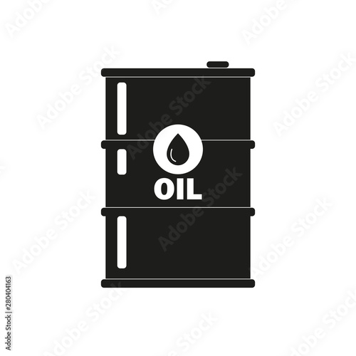 Oil barrel icon. Vector illustration