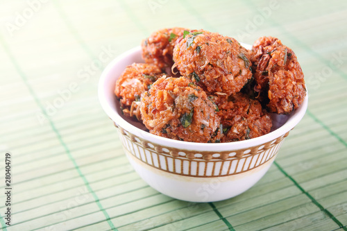 Indian Traditional Banana Flower Vadai photo