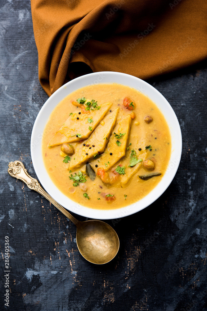 Dal Dhokli, Varan Phal or Chakolya is a gujarati, Rajasthani and