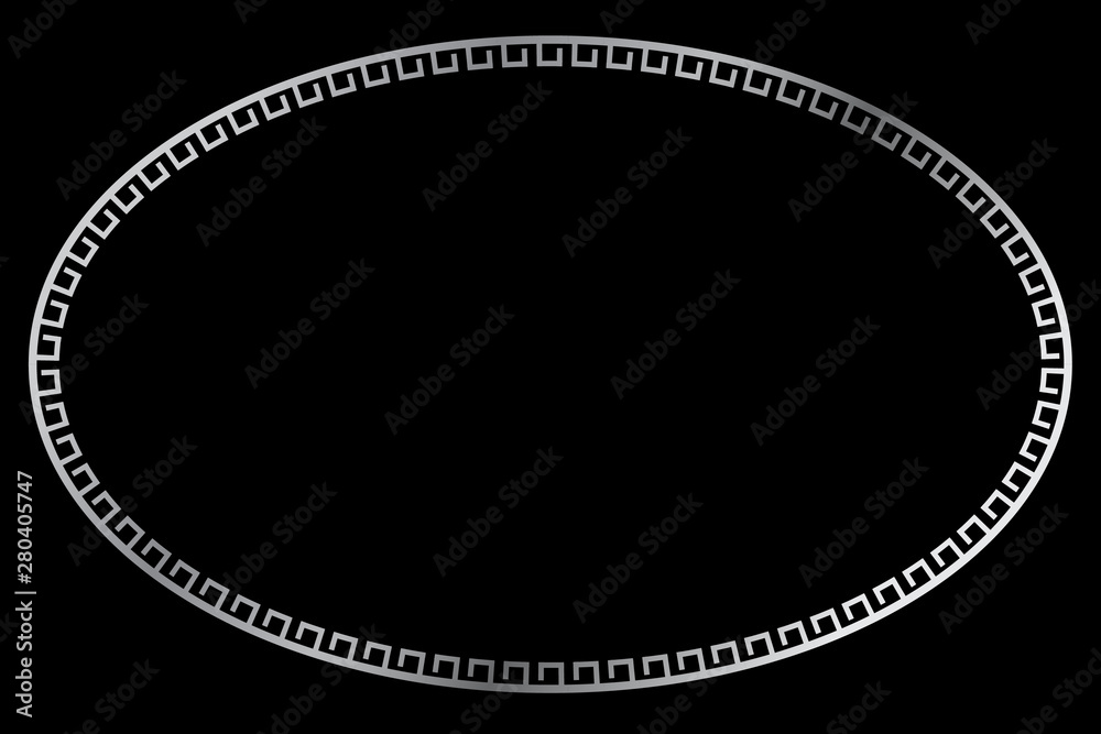 Simple Vector Silver Oval Frame for Certificate, Placard, Lunar or other Element Design Related, at Black Simple Vector Silver Oval Frame for Certificate, Placard, Lunar or other Element Design Related, at Black