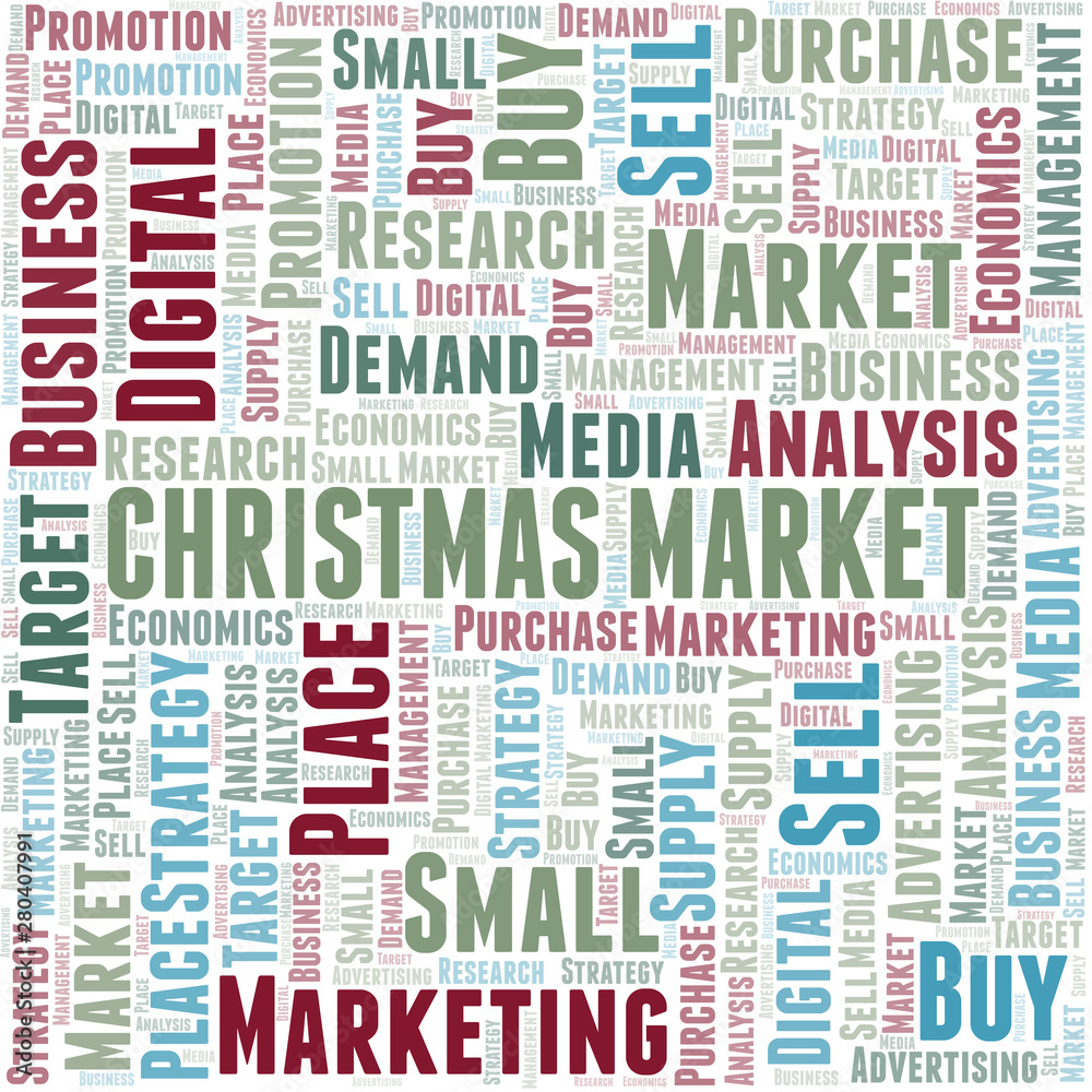 Christmas Market word cloud. Vector made with text only. Christmas Market word cloud. Vector made with text only.