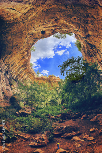 Eye of God, Prohodna Cave, Bulgaria photo