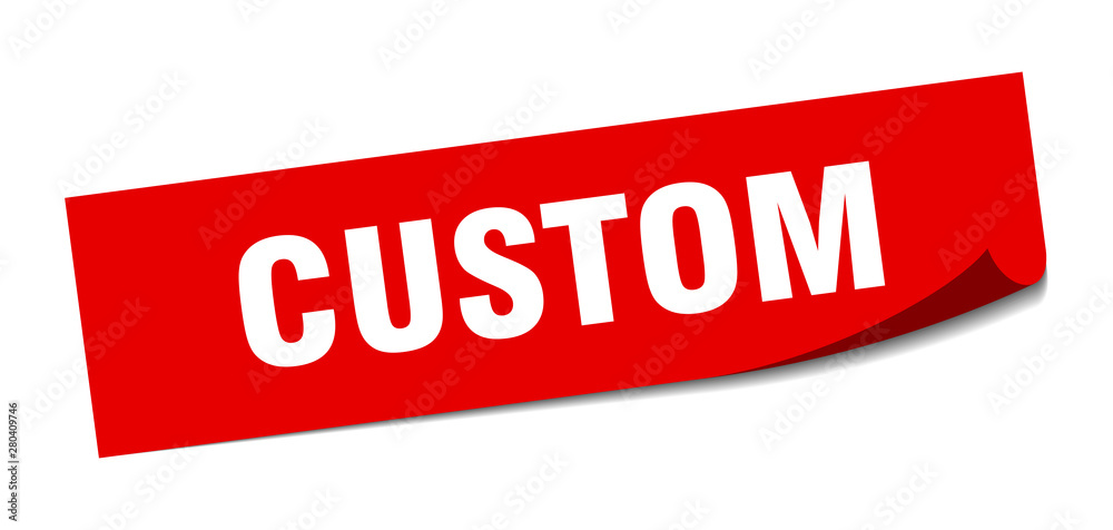 custom sticker. custom square isolated sign. custom custom sticker. custom square isolated sign. custom