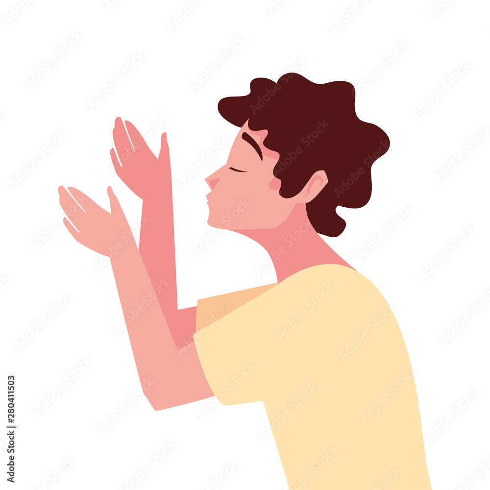 man kiss gesture on white background man kiss gesture on white background