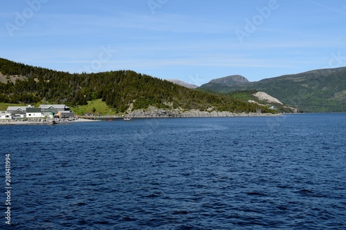 shoreline along the Bonne Bay in the Gros Morne National Park, Newfoundland and Labrador Canada © skyf