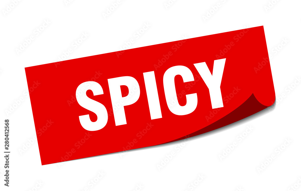 spicy sticker. spicy square isolated sign. spicy spicy sticker. spicy square isolated sign. spicy