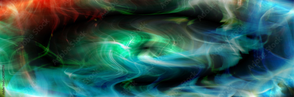 Digital Art, panoramic abstract objects, Germany